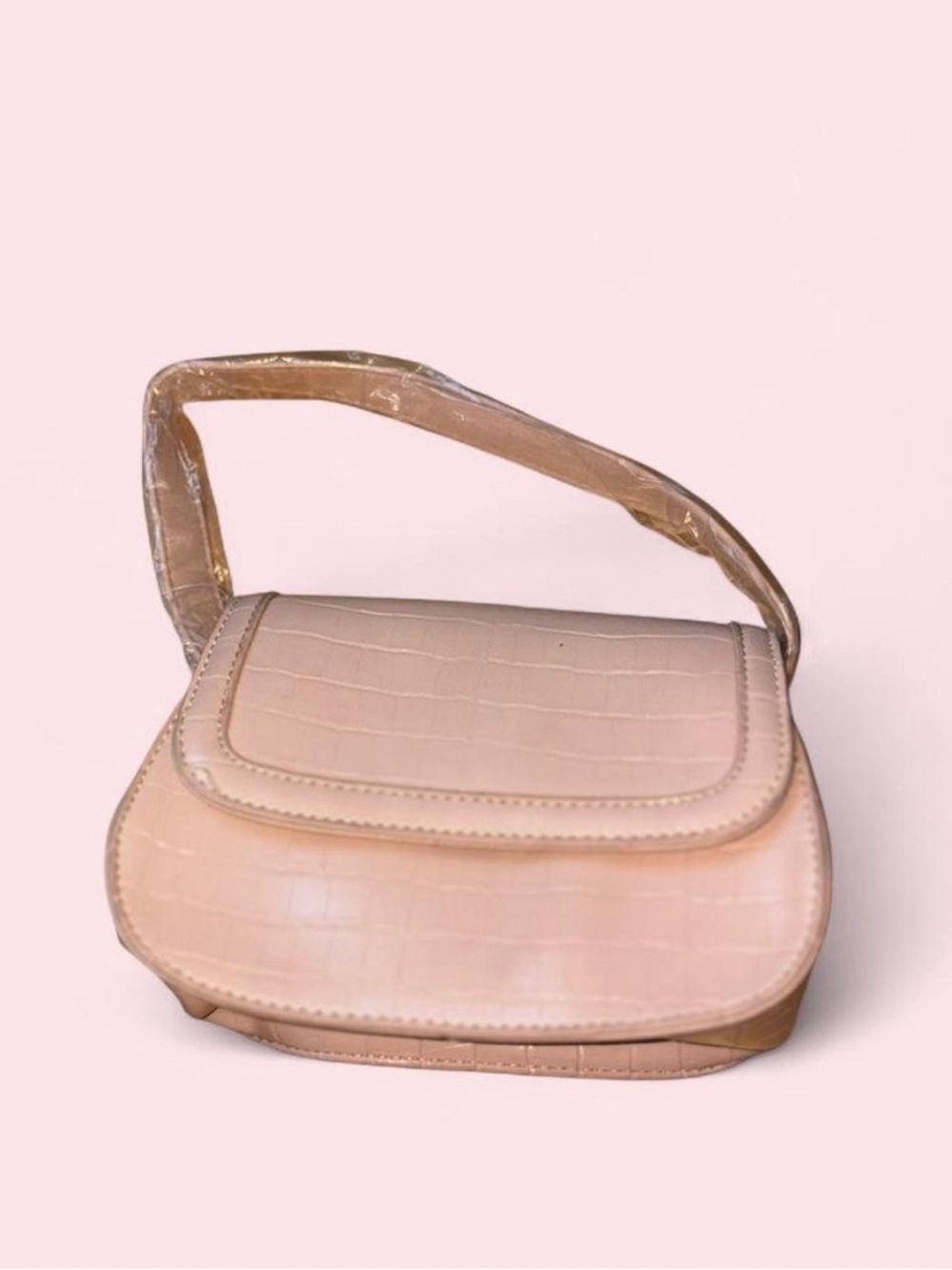 Pink mini Crocodile bag